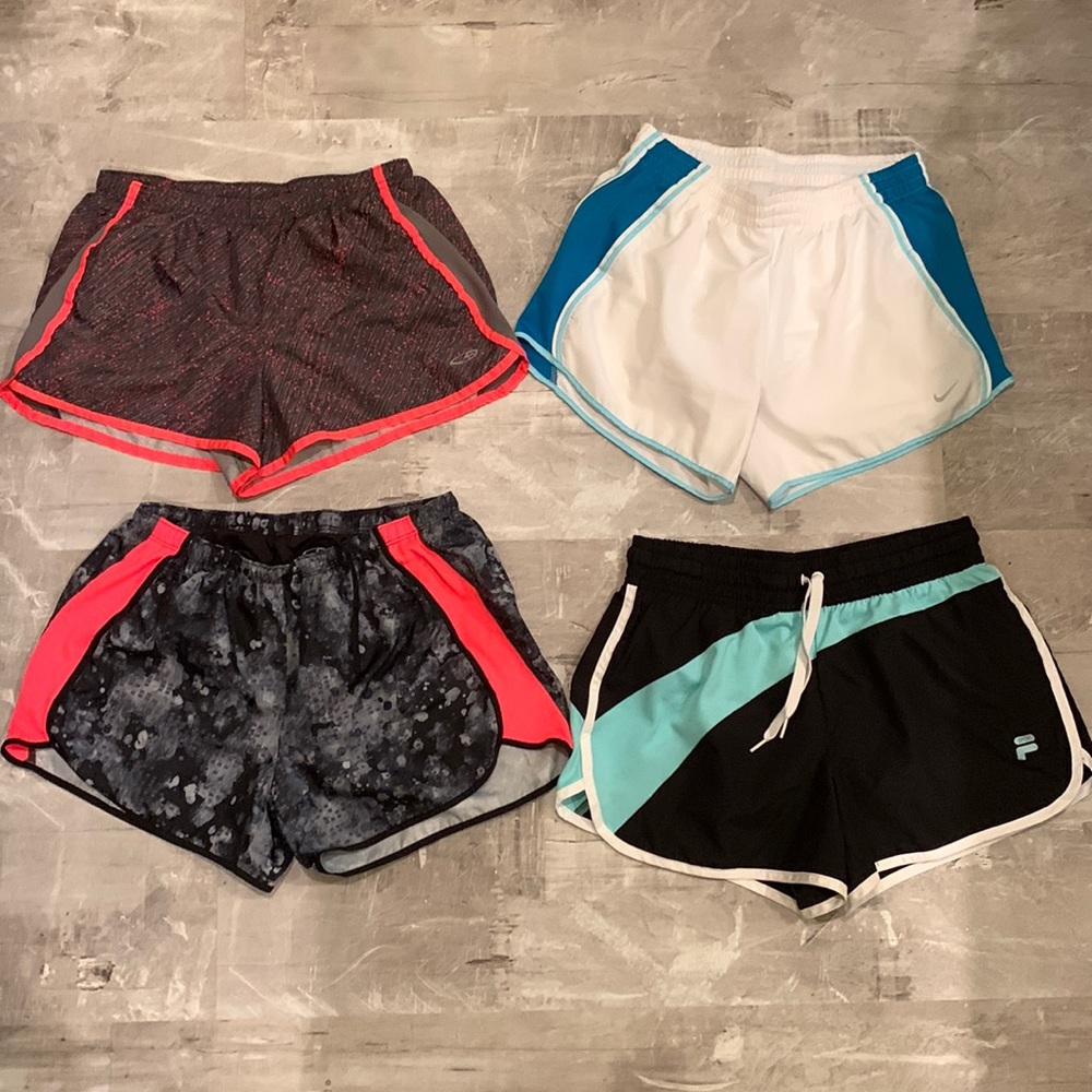 Set of 4 Athletic Shorts Women's Size Small
